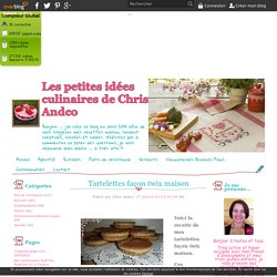 Tartelettes façon twix maison - Les petites idées culinaires de Chris Andco