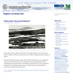 The blog of the Hebridean Archive Service.Tasglann nan Eilean Siar