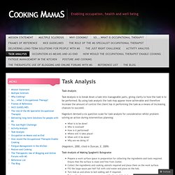 Task Analysis « Cooking MamaS