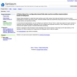 fantasm - A taskqueue-backed, configuration-based Finite State Machine for Google App Engine Python