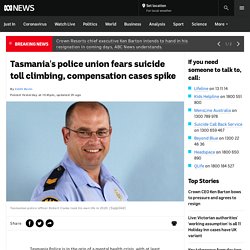 Tasmania's police union fears suicide toll climbing, compensation cases spike