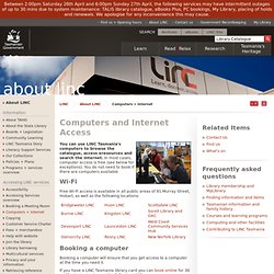 LINC Tasmania Online - Computers + internet