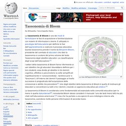 Tassonomia di Bloom