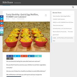Tasty Healthy: Quick Egg Muffins, YUMMY 100 Calories!
