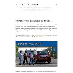 Tata Motors shift 140 models into BS-6