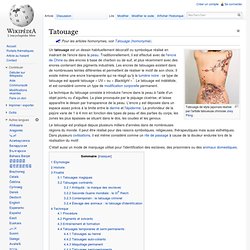 tatouage - Tatouage