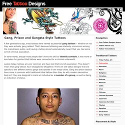 Gangsta Style Tattoo Designs