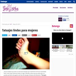 Tatuajes lindos para mujeres