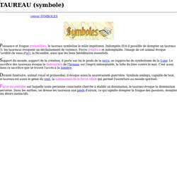 TAUREAU (symbole)