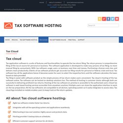 Cloud Tax software
