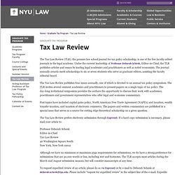 Tax Law Review