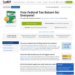 Free Tax Software, Free Tax Return with Free Efile of Your Feder