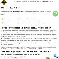 Đặt Taxi nội bài 7 chỗ đảm bảo an toàn, chất lượng, giá tốt nhất