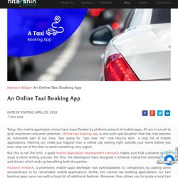 An Online Taxi Booking App