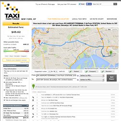 45.38 taxi fare from JFK AIRPORT/TERMINAL 5 AirTrain STATION, United States to 305 6th Street, Brooklyn, NY, United States using New York, NY taxi rates