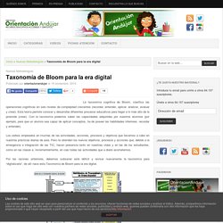 Taxonomía de Bloom para la era digital