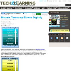 Bloom's Taxonomy Blooms Digitally