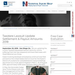 Taxotere Lawsuit Update Settlement & Payout Amounts 2018