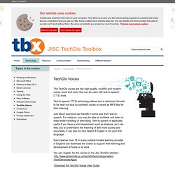 tbx - Technology - TechDis Voices