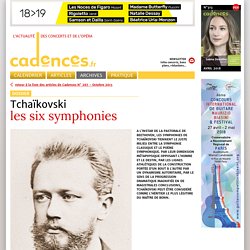 Tchaïkovski - les six symphonies