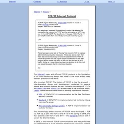 TCP/IP Internet Protocol