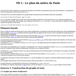 TD 1 - Le plan du métro de Paris