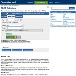 TDEE Calculator