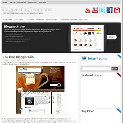 Tea Time Blogspot Skin