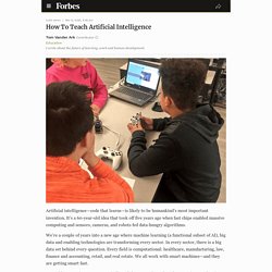 How To Teach Artificial Intelligence