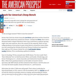 Teach for America’s Deep Bench