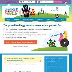 Teach Your Monster to Read: Free Phonics & Reading Game