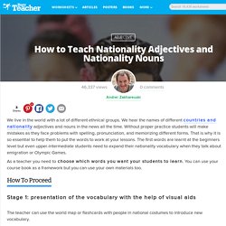 How to Teach Nationality Adjectives and Nationality Nouns