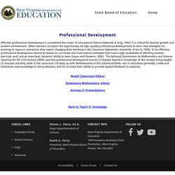 Teach 21 - Professional Development