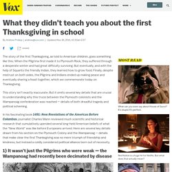 What they didn't teach you about the first Thanksgiving in school