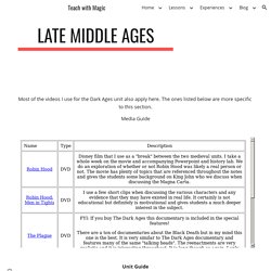 Teach with Magic - Late Middle Ages