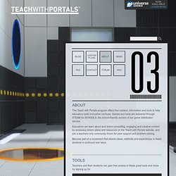 Teach with Portals » About