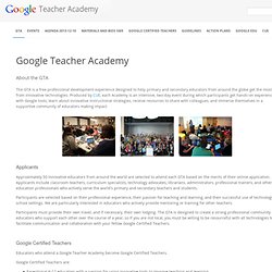 Teacher Academy Resources