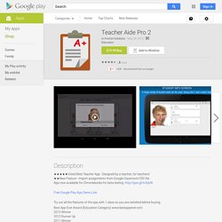 Teacher Aide Pro 2 - Android Apps on Google Play