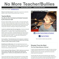 Teacher/Bully