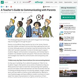 A Teacher's Guide to Communicating with Parents