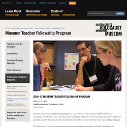 Museum Teacher Fellowship Program