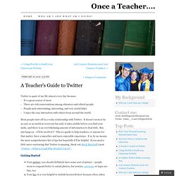 A Teacher’s Guide to Twitter