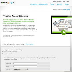 Free Teacher Account on Sky digital learning environment