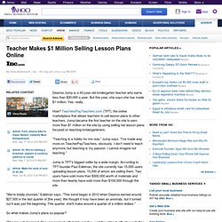 Teacher Makes $1 Million Selling Lesson Plans Online