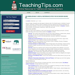 Teacher Resources and Tools