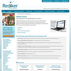 APWeb Teacher - Teacher Web Module - Web-based teacher software
