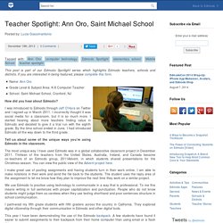 Teacher Spotlight: Ann Oro, Saint Michael School