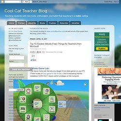 Top 10 Coolest (Mostly Free) Things for Teachers from Microsoft