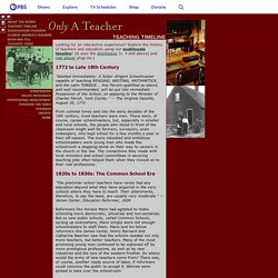 Online: Only A Teacher: Teaching Timeline