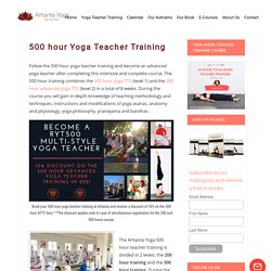 One Of The Best 500 Hour Yoga Teacher Training Company Arhanta Yoga Ashram